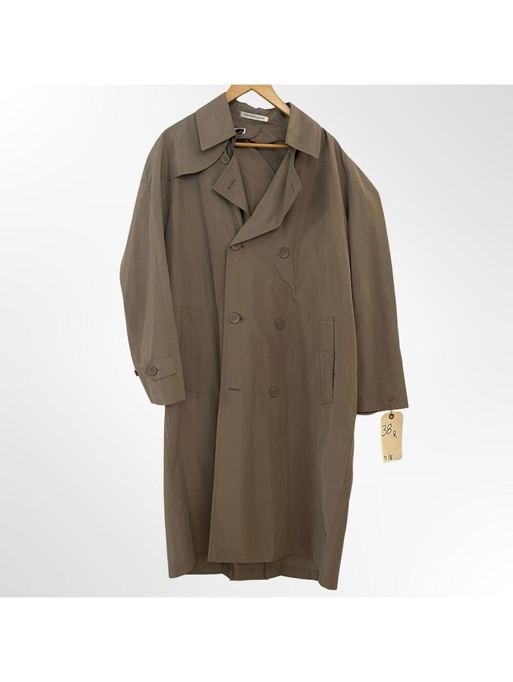 Men's Double-Breasted Trench Coat - folds in carry pack